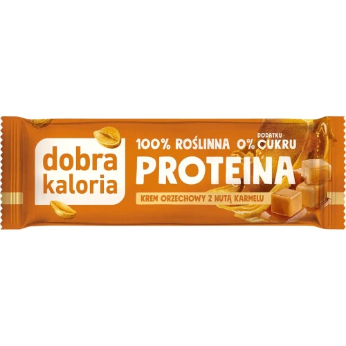 Baton Proteina krem orzechowy z nutą karmelu 45 g - Dobra Kaloria
