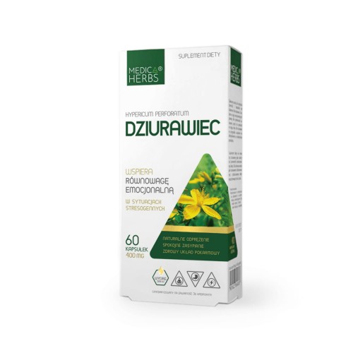 Dziurawiec 400 mg 60 kapsułek - Medica Herbs