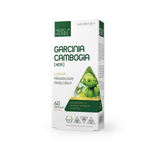 Garcinia Cambogia HCA 520 mg 60 kapsułek - Medica Herbs