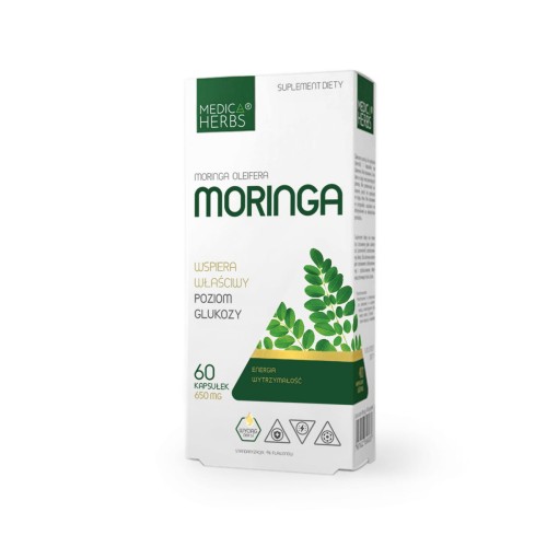 Moringa 650 mg 60 kapsułek - Medica Herbs