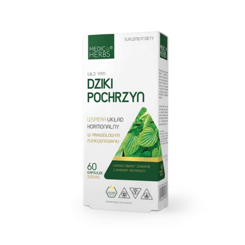 Dziki pochrzyn 500 mg 60 kapsułek - Medica Herbs