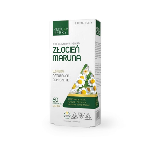 Złocień maruna 520 mg 60 kapsułek - Medica Herbs
