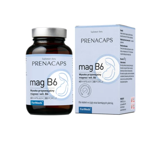 Prenacaps Mag B6 magnez + witamina B6 60 kapsułek - ForMeds