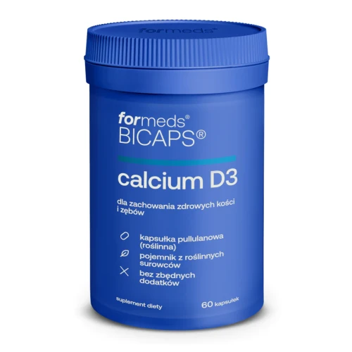 Bicaps Calcium D3 wapń + witamina D3 60 kapsułek - ForMeds