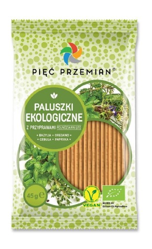 Paluszki z samopszy z przyprawami BIO 45 g - Pięć Przemian