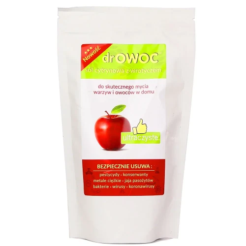 Sól cytrynowa z wrotyczem do mycia warzyw i owoców 300 g - dr OWOC