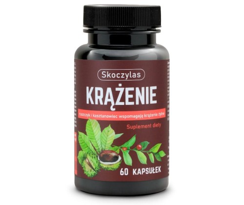 Krążenie ruszczyk diosmina kasztanowiec 60 kapsułek - Skoczylas