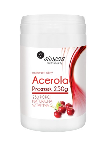 Acerola naturalna witamina C proszek 250 g - Aliness