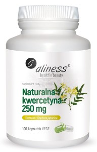 Naturalna kwercetyna 250 mg 100 kapsułek vege - Aliness