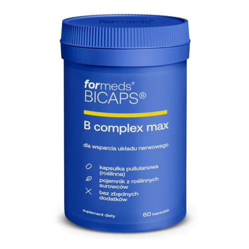 Bicaps B Complex Max witaminy z grupy B 60 kapsułek - ForMeds