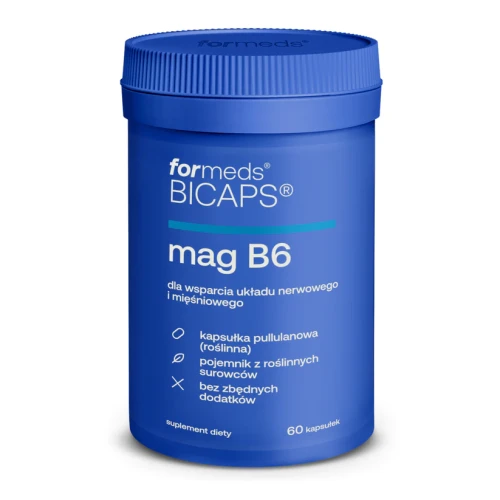 Bicaps Mag B6 magnez witamina B6 60 kapsułek - ForMeds