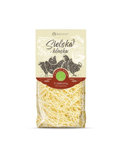 Makaron 2-jajeczny krajanka cienka BIO 250 g - Bartolini