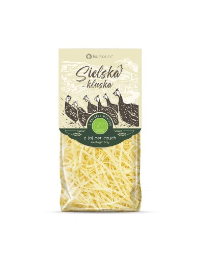 Makaron semolinowy z jaj perliczych krajanka BIO 250 g - Bartolini