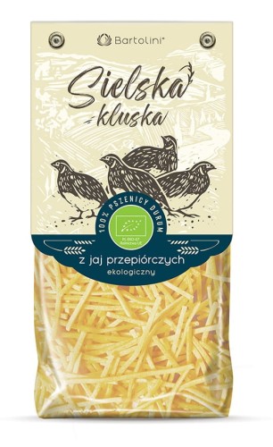 Makaron semolinowy z jaj przepiórczych krajanka BIO 250 g - Bartolini