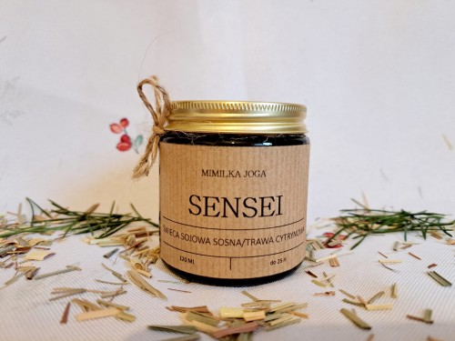 Świeca sojowa Sosna Trawa Cytrynowa 120 ml - Mimilka