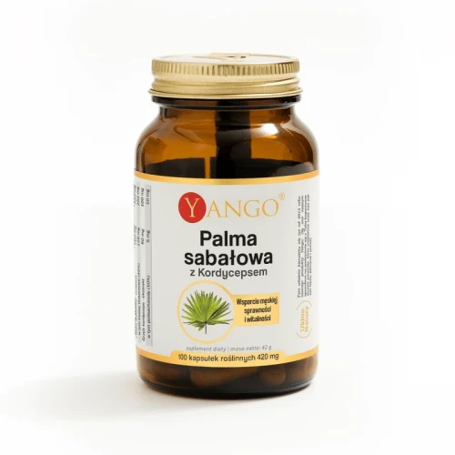 Palma sabałowa z kordycepsem ekstrakt 100 kapsułek roślinnych - Yango