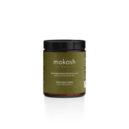 Nawilżający balsam do twarzy i ciała Zielona Kawa z Tabaką 180 ml - Mokosh