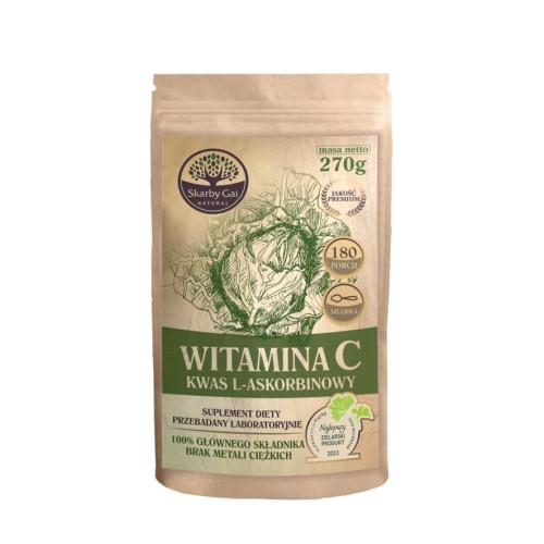 Witamina C z kapusty 100% proszek 270 g - Skarby Gai