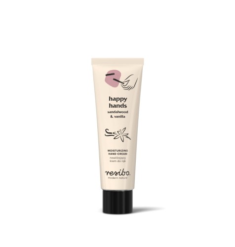 Happy Hands Nawilżający krem do rąk drzewo sandałowe i wanilia 50 ml - Resibo