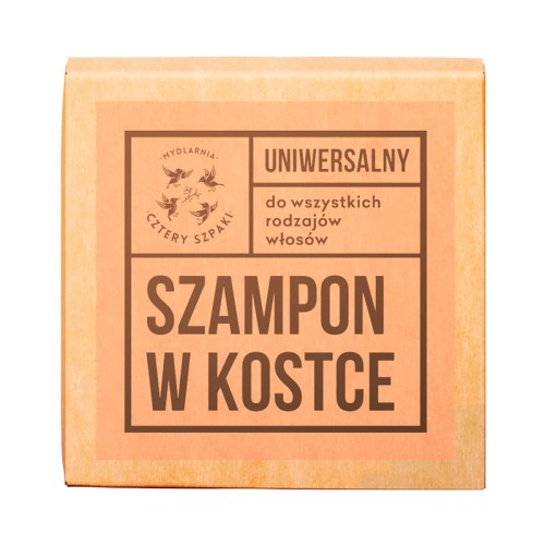 Uniwersalny szampon do włosów w kostce 75 g - Cztery Szpaki