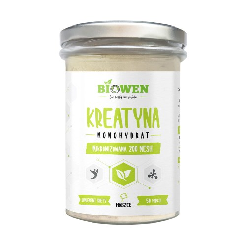 Kreatyna monohydrat mikronizowana 200 MESH proszek 250 g - Biowen