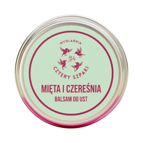 Balsam do ust Mięta i Czereśnia 15 ml - Cztery Szpaki