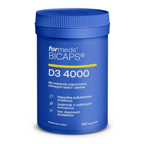 Bicaps Witamina D3 4000 IU 120 kapsułek - ForMeds