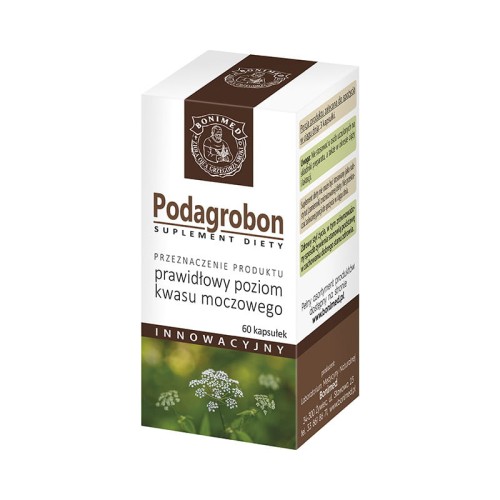 Podagrobon (prawidłowy poziom kwasu moczowego) 60 kapsułek - Bonimed