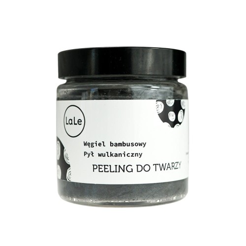 Peeling do twarzy Węgiel Bambusowy i Pył Wulkaniczny 120 ml - La-Le