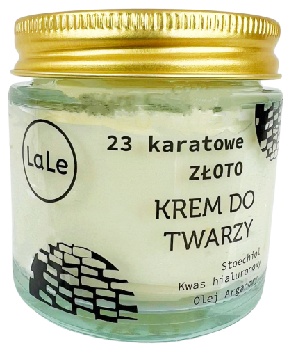 Krem do twarzy z 23 kartowym złotem 50 ml - La-Le
