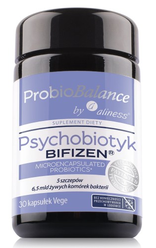 ProbioBalance Psychobiotyk BIFIZEN 6,5 mld - 30 kapsułek vege - Aliness