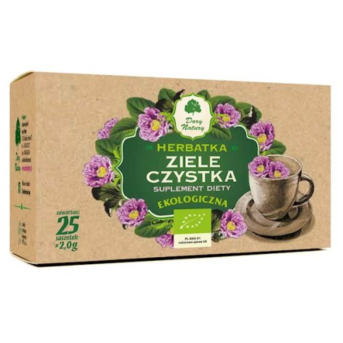 Czystek ziele fix EKO 25 x 2 g (saszetki) - suplement diety - Dary Natury