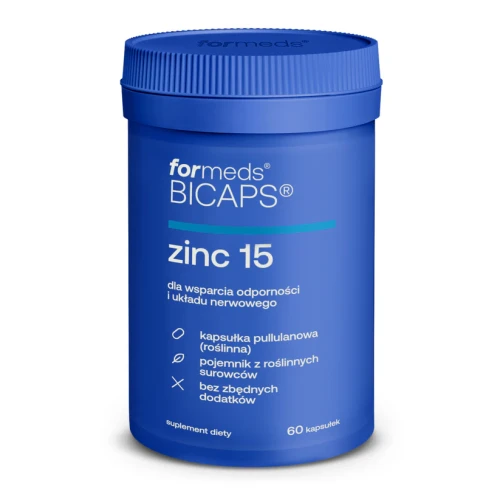 Bicaps Zinc 15 cynk miedź 60 kapsułek - ForMeds