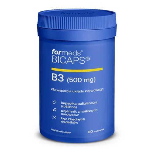 Bicaps Witamina B3 niacyna 60 kapsułek - ForMeds