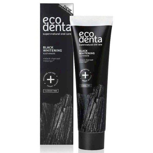 Pasta do zębów Extra Black wybielająca z węglem drzewnym i teavigo 100 ml - Ecodenta