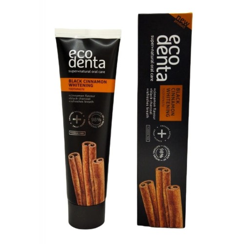 Pasta do zębów czarna wybielająca z cynamonem 100 ml - Ecodenta