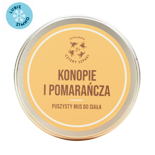 Mus do ciała Konopie i Pomarańcza 150 ml - Cztery Szpaki