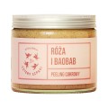 Peeling cukrowy do ciała Róża i Baobab 250 ml - Cztery Szpaki