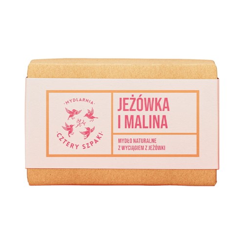 Mydło Jeżówka i Malina z wyciągiem z jeżówki 110 g - Cztery Szpaki