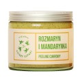 Peeling cukrowy do ciała Rozmaryn i Mandarynka 250 ml - Cztery Szpaki
