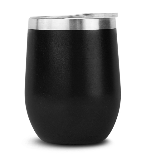 Matero ze stali nierdzewnej Inox Termico czarne matowe 360 ml