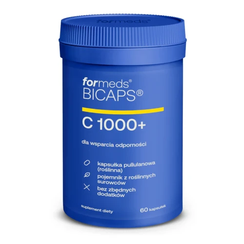 Bicaps C 1000 + witamina C bioflawonoidy cytrusowe 60 kapsułek - ForMeds
