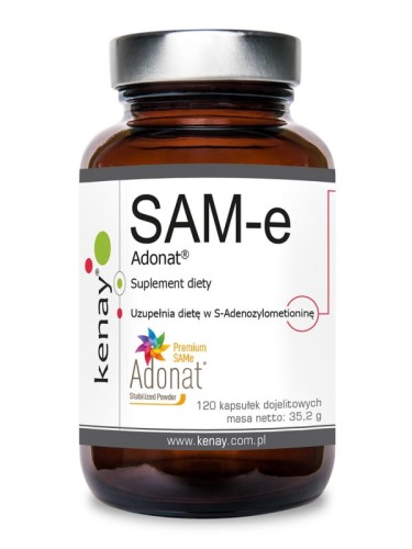SAM-e S-Adenosyl-L-Methionine ADONAT® 120 kapsułek - Kenay