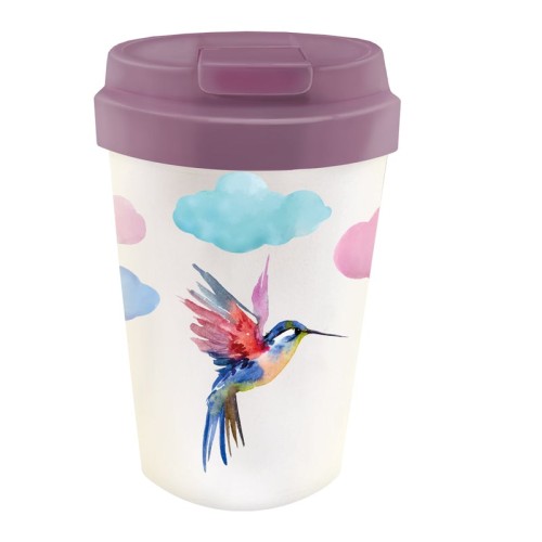 Kubek podróżny z tworzywa PLA Koliber 350 ml - Chic-mic