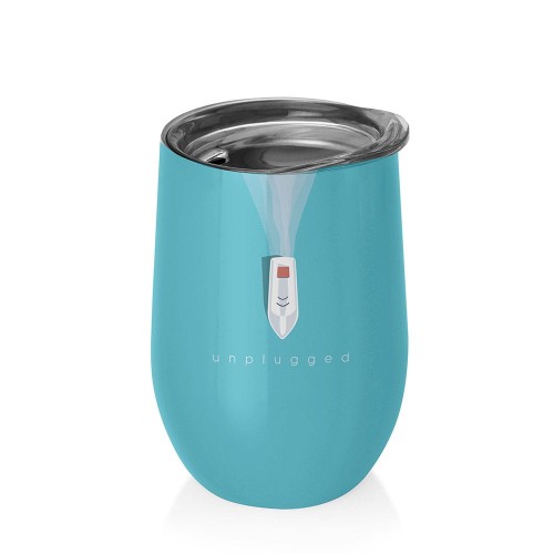 Kubek ze stali nierdzewnej z pokrywką Unplugged 420 ml - Chic-mic