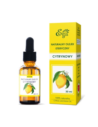 Olejek eteryczny naturalny Cytrynowy 30 ml - Etja
