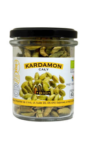 Kardamon cały BIO bezglutenowy 60 g - Pięć Przemian