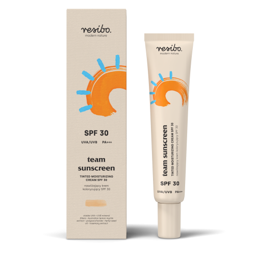Team Sunscreen Nawilżający krem koloryzujący SPF 30 40 ml - Resibo