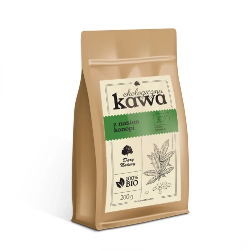 Kawa z nasion konopi EKO 200 g - Dary Natury