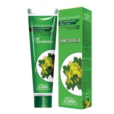 Krem balsam z glistnikiem dla cery tłustej, trądzikowej 40 ml - Elixir